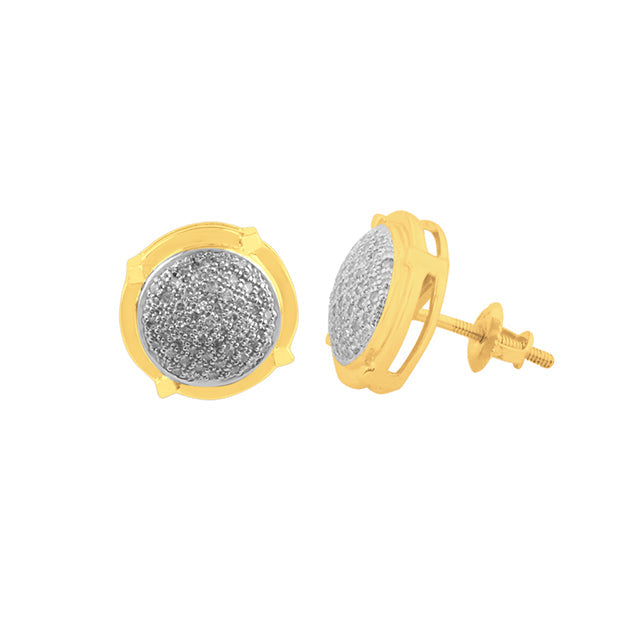 10K 0.28-0.32CT D-MICROPAVE EARRINGS