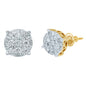 10K 0.52-0.56CT D-DARK EARRING