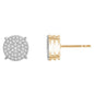 10KT 0.25CT D-MICROPAVE EARRINGS