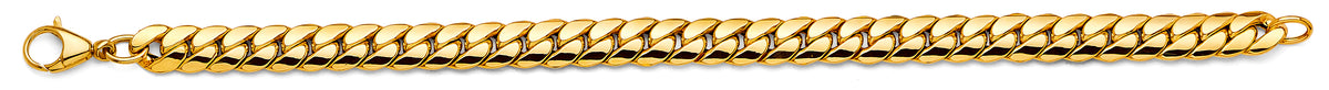 14K REAL GOLD MIAMI CUBAN LINK FANCY BRACELET FOR WOMEN