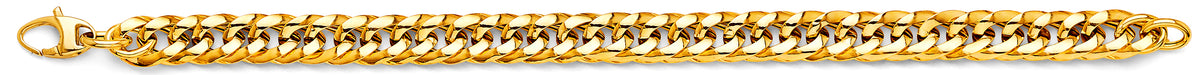 14K REAL GOLD CUBAN LINK BRACELET FOR WOMEN