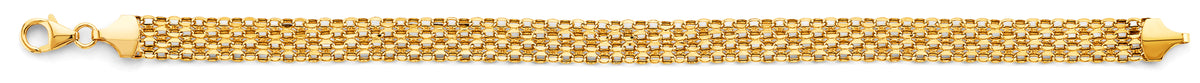 14K REAL GOLD FANCY BRACELET FOR WOMEN