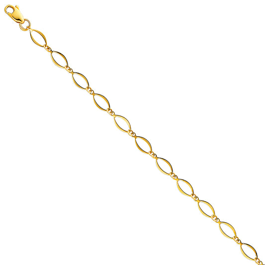14KT REAL GOLD BRACELET FOR WOMEN
