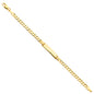 14KT REAL GOLD ID PLATE BRACELET FOR KIDS