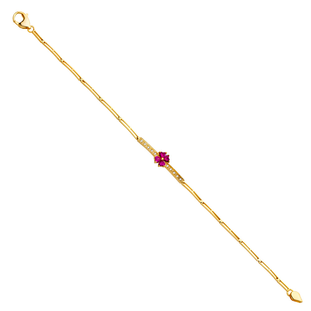 14KT REAL GOLD FANCY BRACELET