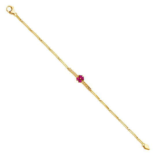 14KT REAL GOLD FANCY BRACELET