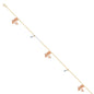 14KT REAL GOLD BUTTERFLY ANKLET FOR WOMEN