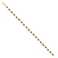 14KT REAL GOLD EVIL EYE BRACELET