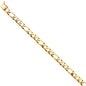 14KT REAL GOLD FIGARO BRACELET UNISEX