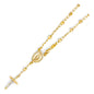 14KT REAL GOLD UNISEX ROSARY BRACELET