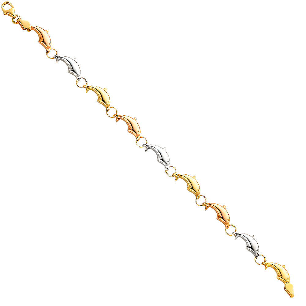 14KT REAL GOLD WOMEN FANCY BRACELET
