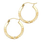 14KT REAL GOLD HOOP EARRING FOR WOMEN