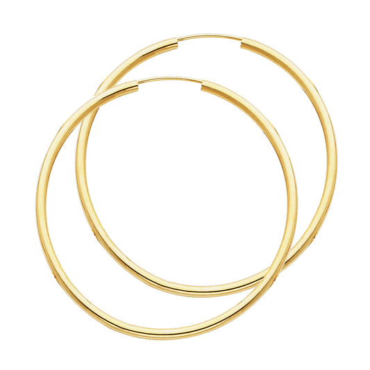 14KT REAL GOLD HOOP EARRING FOR WOMEN