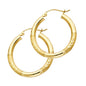 14KT REAL GOLD HOOP EARRING FOR WOMEN