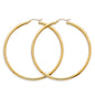 14KT REAL GOLD HOOP EARRINGS FOR WOMEN