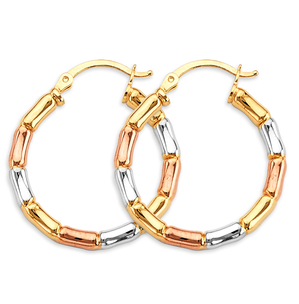 14KT REAL GOLD HOOP EARRING FOR WOMEN