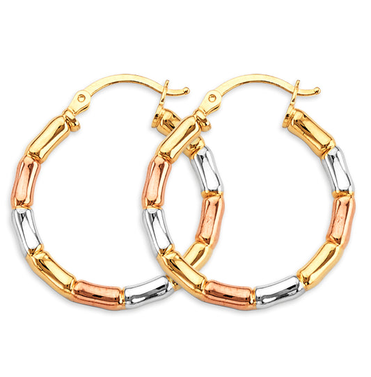 14KT REAL GOLD HOOP EARRING FOR WOMEN