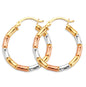 14KT REAL GOLD HOOP EARRING FOR WOMEN