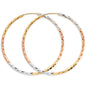 14KT REAL GOLD HOOP EARRING FOR WOMEN