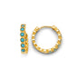 14KT REAL GOLD FANCY HUGGIE EARRING FOR WOMEN