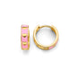14KT REAL GOLD FANCY HUGGIE EARRING FOR WOMEN