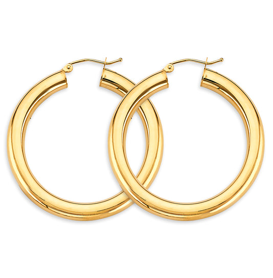 14KT REAL GOLD HOOP EARRING FOR WOMEN
