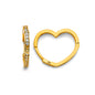 14KT REAL GOLD FANCY HUGGIE EARRING FOR WOMEN