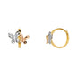 14KT REAL GOLD HUGGIES EARRINGS FOR WOMEN OR KIDS
