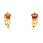 14KT REAL GOLD STUD EARRING FOR WOMEN