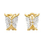 14KT REAL GOLD PUSH BACK BUTTERFLY EARRINGS