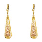 14kt REAL GOLD VIRGIN MARY EARRINGS