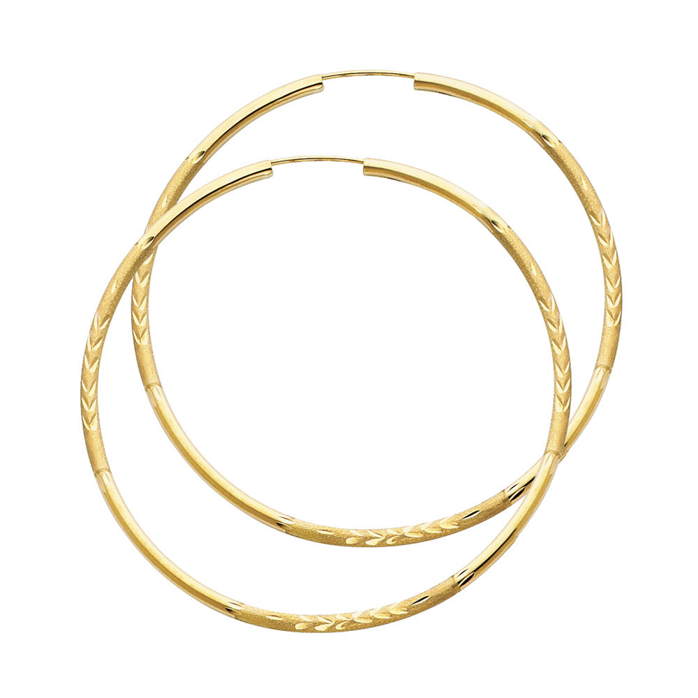 14k Real Gold Hoop Earring For Girl and Women