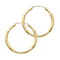 14k Real Gold Hoop Earring For Girl and Women