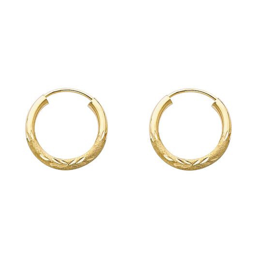 14k Real Gold Hoop Earring For Girl and Women