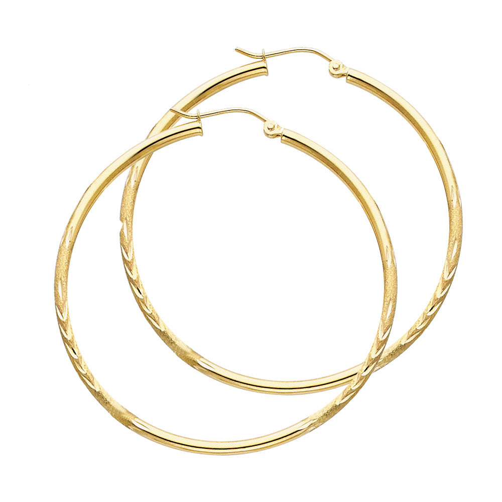 14kt Real Gold Hoop Earring for Women