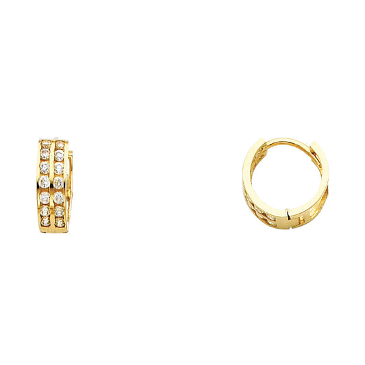 14KT REAL GOLD MEN HOOP