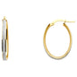 14KT REAL GOLD FANCY HOOPS FOR WOMEN