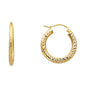 14KT REAL GOLD HOOPS EARRINGS FOR WOMEN
