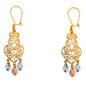 14kt Real Gold Chandelier Earrings