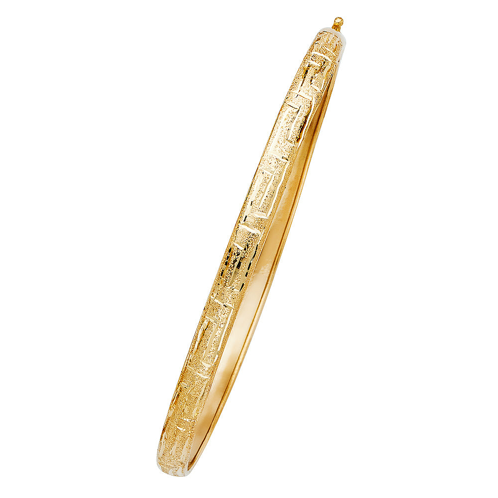 14KT REAL GOLD FLEXIBLE BANGLE FOR WOMEN