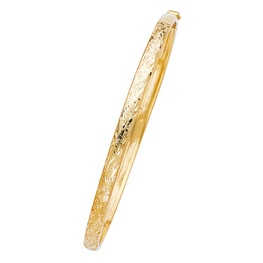 14KT REAL GOLD FLEXIBLE BANGLE FOR WOMEN