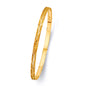 14KT REAL GOLD SOLID BANGLE FOR WOMEN