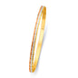 14KT REAL GOLD SOLID BANGLE FOR WOMEN
