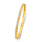 14KT REAL GOLD SOLID BANGLE FOR WOMEN