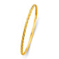 14KT REAL GOLD SOLID BANGLE FOR WOMEN