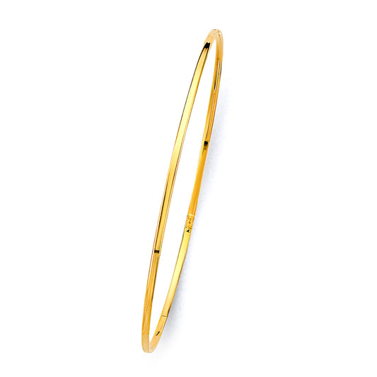 14KT REAL GOLD SOLID BANGLE FOR WOMEN