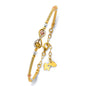 14KT REAL GOLD FANCY BANGLE FOR WOMEN