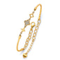14KT REAL GOLD FANCY BANGLE FOR WOMEN