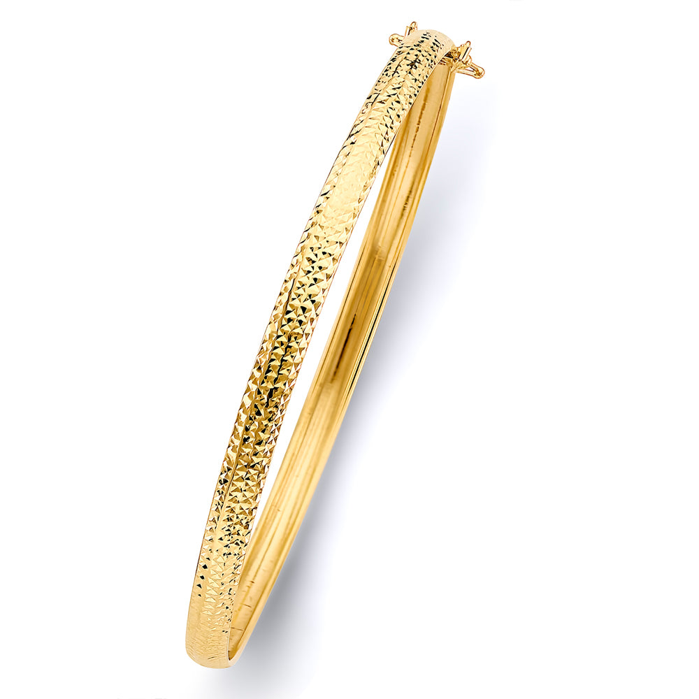 14KT REAL GOLD FLEXIBLE BANGLE FOR WOMEN