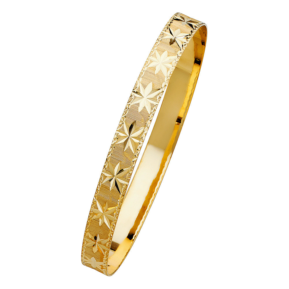 14KT REAL GOLD SOLID BANGLES